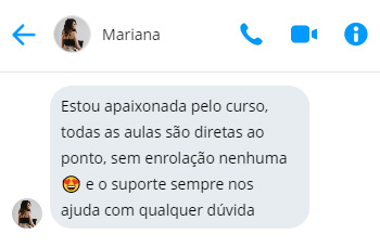 Depoimento de aluna da Academia das Unhas