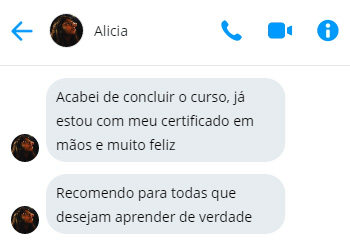 Depoimento de aluna da Academia das Unhas