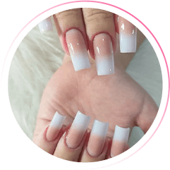 Alongamento em gel com tips