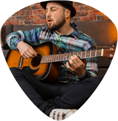 Tocando as primeiras músicas